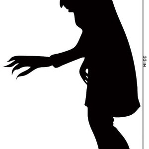Nosferatu Shadow Vinyl Wall Art Graphic Horror Vampire-CHOOSE ANY COLOR image 3