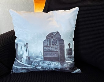 Cemetery Throw Pillow