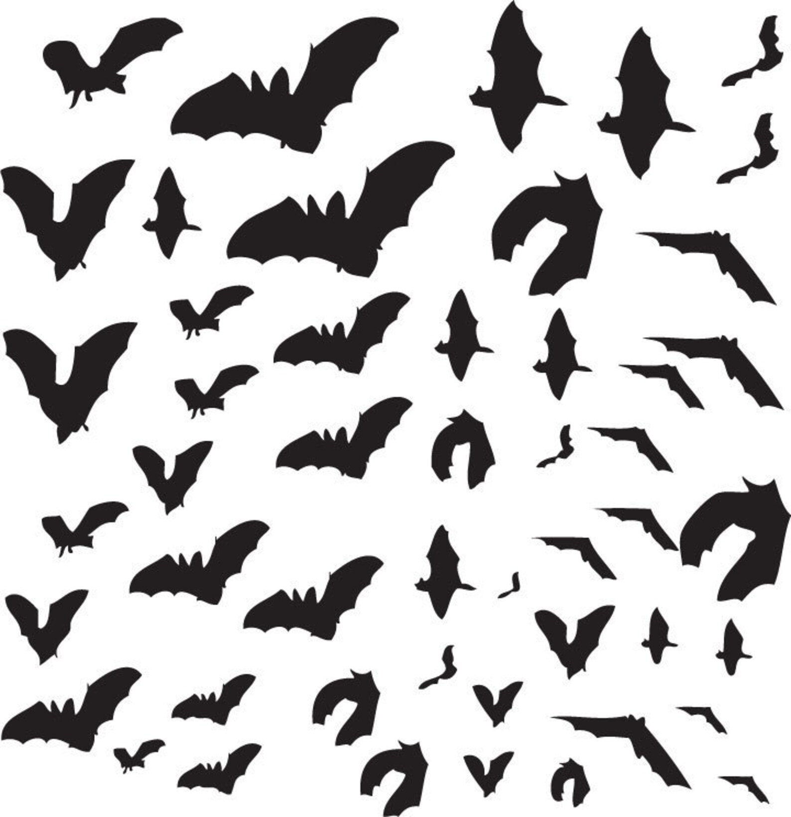 Bat Attack/vinyl Wall Art-choose ANY COLOR - Etsy