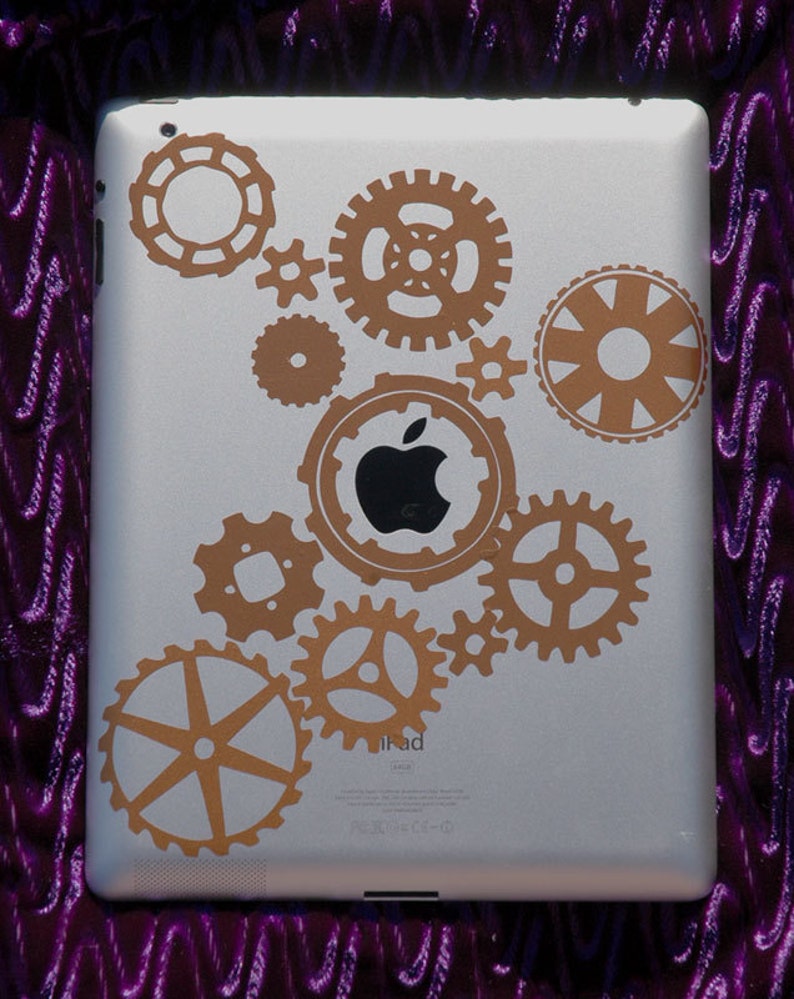 Steampunk Gears & Cogs Ipad/ Laptop/car/wall Decal Pack Etsy