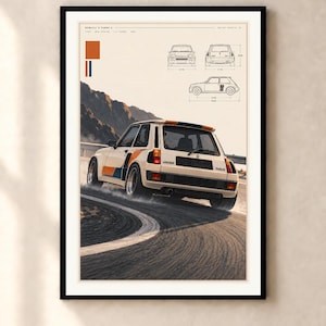 Renault 5 Turbo Poster - Etsy