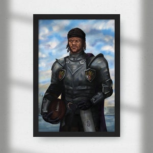 Lamar Jackson Art Poster - Baltimore Ravens NFL