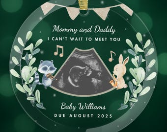 Werdende Eltern Geschenk mit Ultraschall Babypartygeschenk Sonogramm Fälligkeitsdatum Schwangerschaftsgeschenk Neues Elterngeschenk für Schwangere Erwartete Muttergeschenk