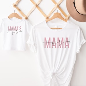 Camiseta de niña mamá Camiseta de niña mamá Camiseta a juego de mamá y niña pequeña Camiseta a juego de madre e hija Camiseta a juego de mamá y yo Mini mamá Regalo para el día de la madre