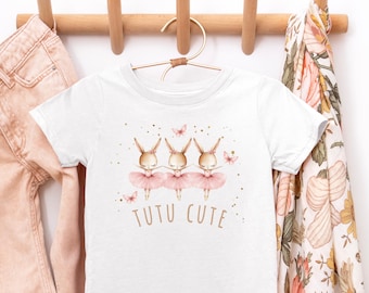Ballerina bunny shirt for girls Ballet Easter coquette shirt Bunny ballerina t-shirt Gift for toddler girl Birthday gift Ballet Coquette tee