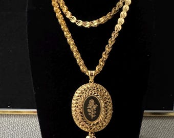 Colar de rosas banhado a ouro 22k: pingente de rosa do Oriente Médio, joias de Dubai