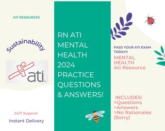 Get a Level 2 or Higher! Mental Health ATI CMS Comprehensive Review ...