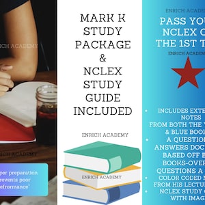 Pakiet do nauki MARK K i przewodnik do nauki Nclex