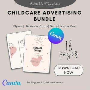 FLYER DE PUBLICIDADE DE CRECHE | Folheto de creche | Mídias sociais do Facebook e Instagram | Publicidade para pré-escolas e empresas de creches