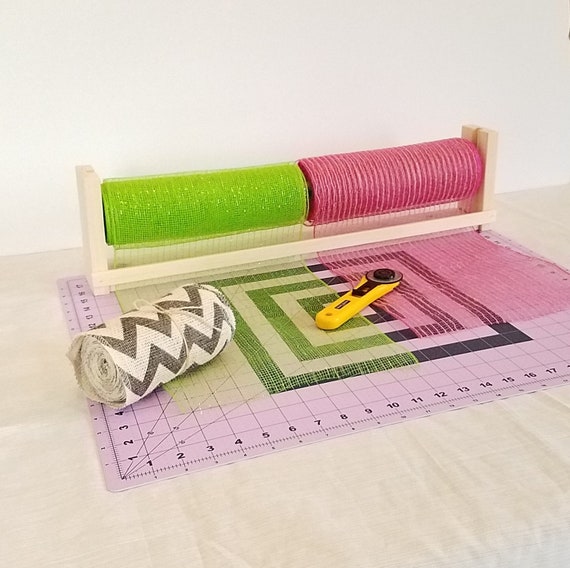 Deco Mesh Holder Deco Mesh Wreath Ribbon Dispenser Ribbon Etsy
