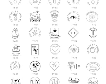 Custom 90 Templates, Brass Mold For Clay, Custom Ceramic Stamp, Handmade Stamp, Stamp For Pottery, Free Shipping, Gifts For Potter.