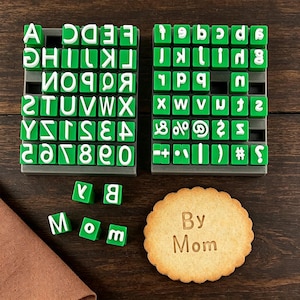 Uppercase Alphabet Stamp Set | Lowercase Alphabet Stamp Set | Clay Letter Stamp Set | Cookie Alphabet Stamp | Soap Stamp Alphabet Set