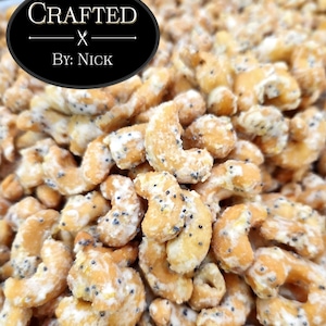 Lemon Poppy Seed Candied Cashews