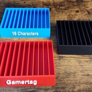 Aanpasbare Nintendo Switch Game Case Organizer - Geschikt voor maximaal 12 games - Verhoogde letters
