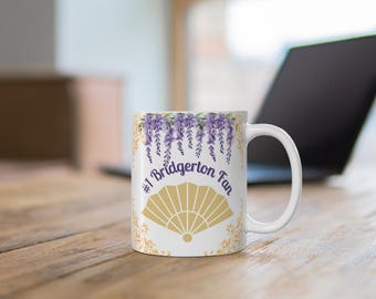 Taza inspirada en Bridgerton: "Fan número 1 de Bridgerton"