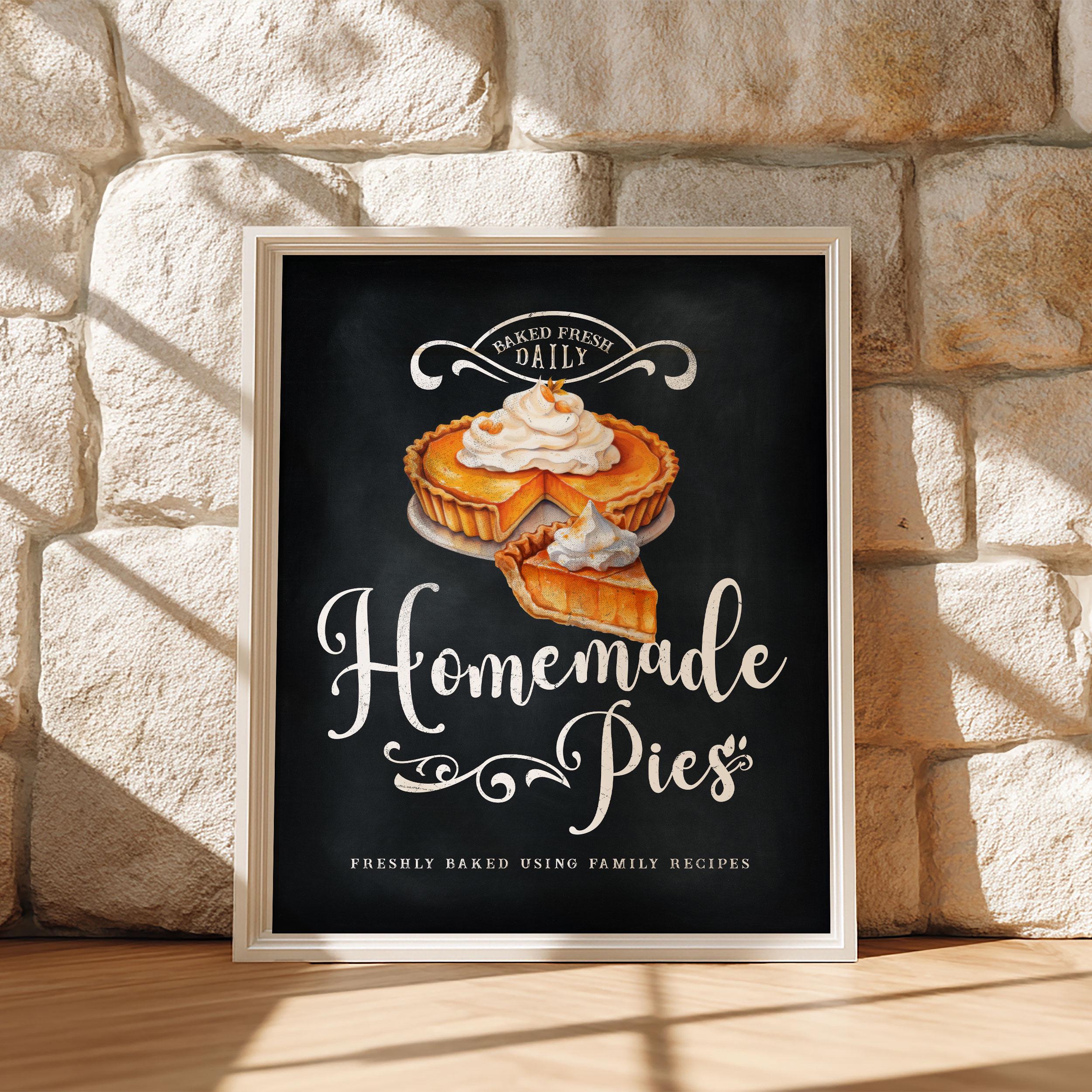 Chalkboard Pie Sign - Etsy