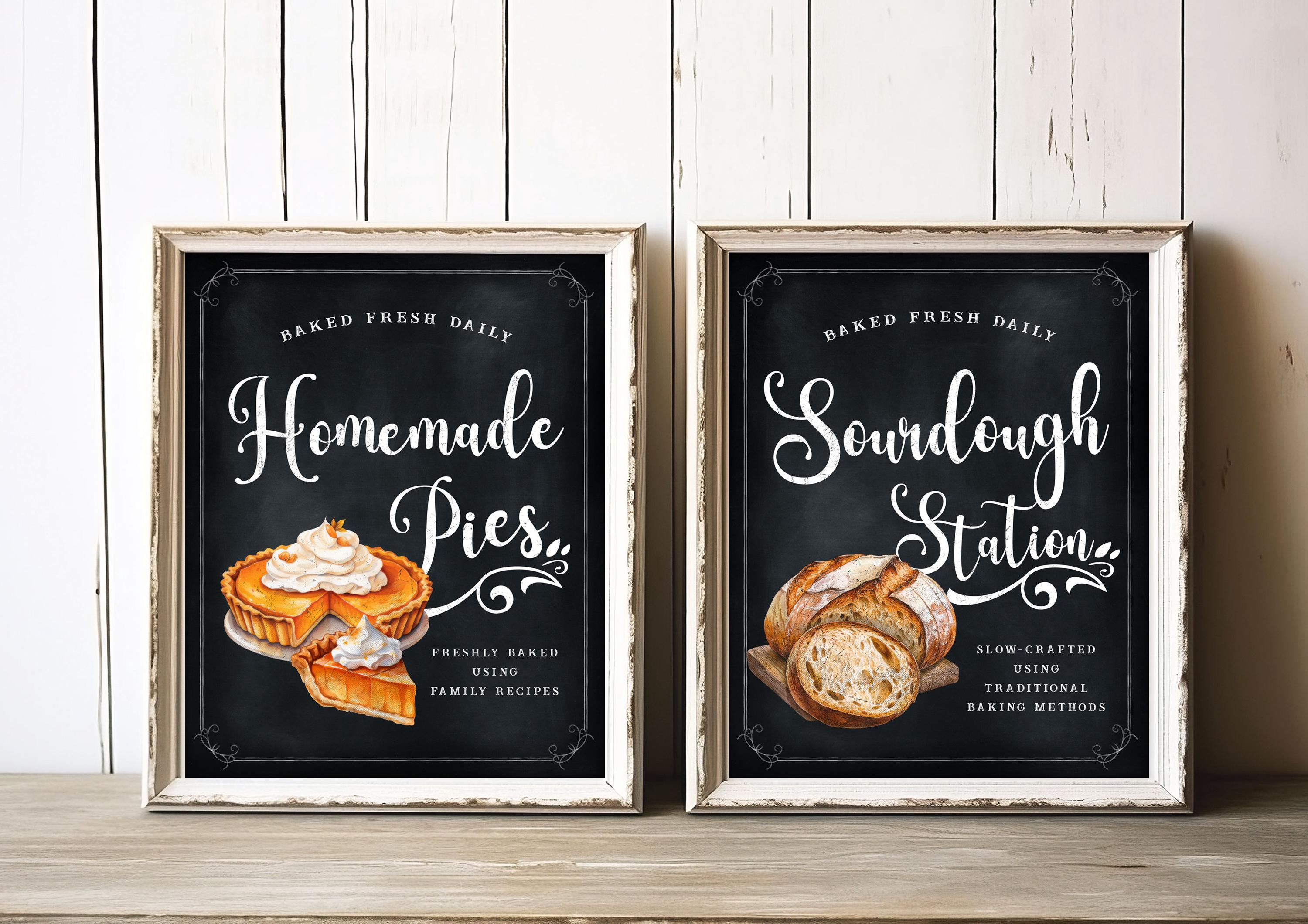 Farmers Market Sign Bundles - Chalkboard - Printable - Digital File - Etsy