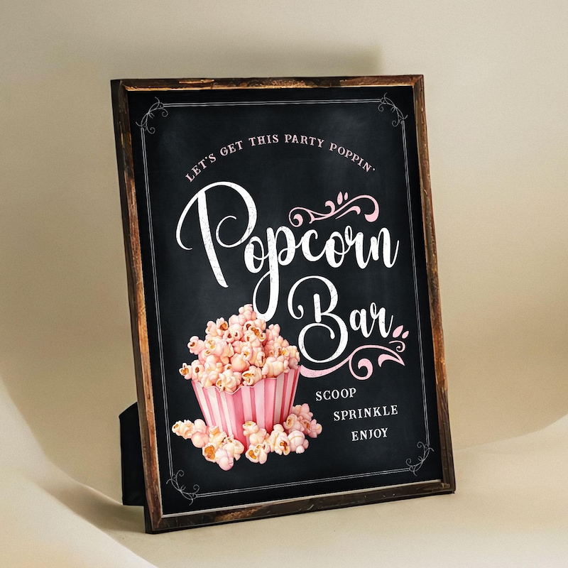 Fun Popcorn Sign Popcorn Sign - Etsy