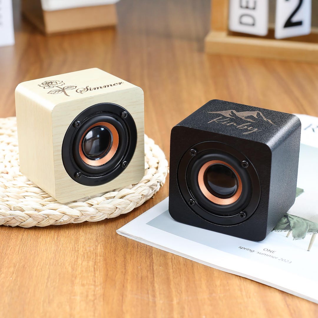 Custom Bluetooth Speaker - Personalized Gift ， Mini Wood Speaker ...
