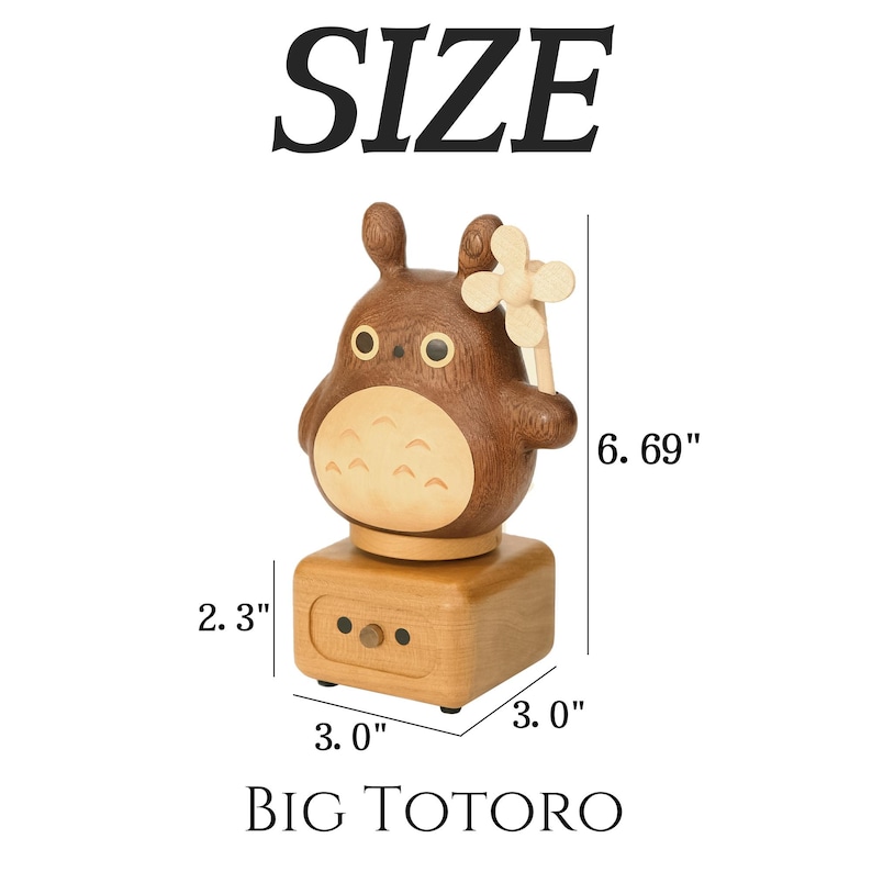 May include: A wooden music box featuring a brown owl with a flower on its head. The music box is 6.69 inches tall, 3 inches wide, and 2.3 inches deep. The music box is made of wood and has a brown owl design. The owl has a flower on its head and is holding a flower in its right hand. The music box is a great gift for any fan of owls or music boxes.