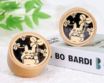Mothers Day Custom Wooden Mini Totoro Music Box – Unique Anime Music Box,Birthday Gift,Music Lover Gift,Cute Baby Shower,Totoro Decor