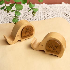 Aangepaste muziekdoos houten telefoonstandaard – gepersonaliseerde geschenken, cadeau voor haar, jubileumcadeaus, verjaardag huwelijkscadeau, bureauaccessoires, woondecoratie