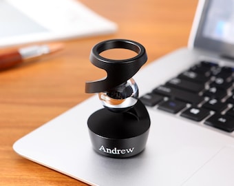 Fathers Day Custom Engraved Floating Gyroscope Desk Toy,Stress Relief,Funny Fidget Toy,Desk Spinner for Focus and Fun,Unique Desk Gadget