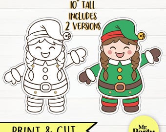 Build an Elf | Cut and Paste | Christmas Craft | Activity | Elf ...