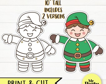 Build an Elf | Cut and Paste | Christmas Craft | Activity | Elf ...