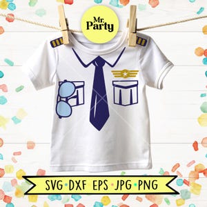 Pilot uniform svg, Pilot costume svg, pilot svg, Halloween shirt svg, cricut cut files, Aircraft pilot svg, kids pilot svg, carnival svg