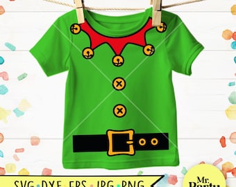Elf costume svg, Elf SVG, Elf shirt svg, Christmas Elf svg, Elf Outfit Svg, Christmas costume svg, Christmas shirt svg, cricut cut files