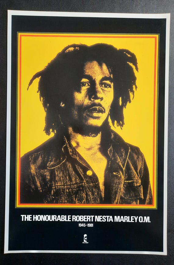 Bob Marley Island Records Poster 1991 Rare Vintage Promo 16