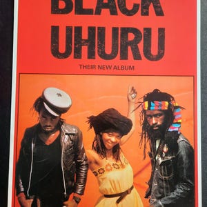 Black Uhuru  Island Records Poster 1991 Rare Vintage Promo 16&quot;x11&quot; Ska Reggae Rocksteady Dub