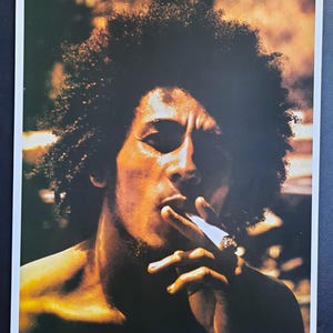 Bob Marley  Island Records Poster 1991 Rare Vintage Promo 16&quot;x11&quot; Ska Reggae Rocksteady Dub