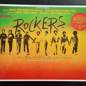 Rockers  Island Records Poster 1991 Rare Vintage Promo 16&quot;x11&quot; Ska Reggae Rocksteady Dub