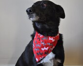 Over Collar Dog Bandana - Scottie Dogs  -  Free Worldwide Shipping - Profits to Dog Rescue