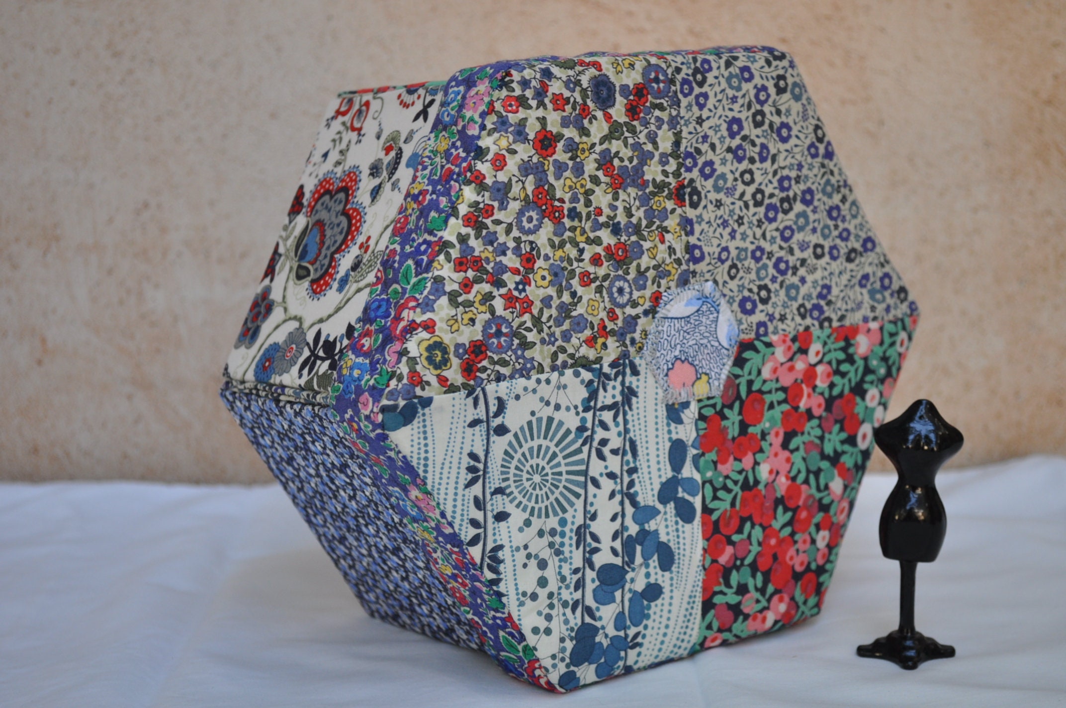 Hexagonal Sewing Box PDF Tutorial Tialys Cartonnage Etsy UK