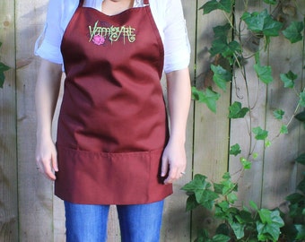 Vampyre Rose Apron, Crimson Red Vampire