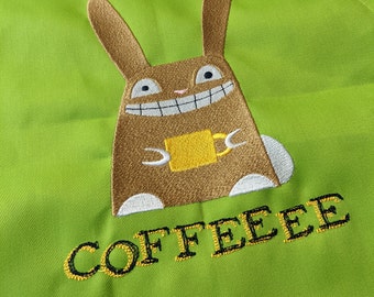 COFFEE Bunny Apron