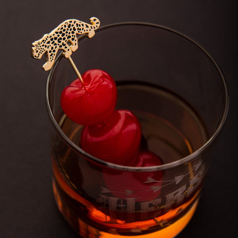 Leopard Cocktail Picks - Cocktail Gift - Hostess Gift