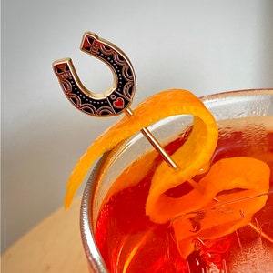 Lucky Horseshoe Cocktail Picks - Kentucky Derby - Western Gift - Hostess Gift - Cocktail Gift - Host Gift