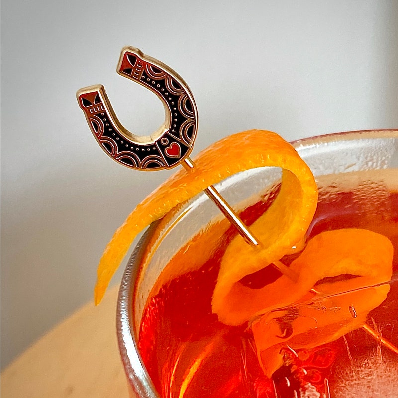 Lucky Horseshoe Cocktail Picks - Kentucky Derby - Western Gift - Hostess Gift - Cocktail Gift - Host Gift