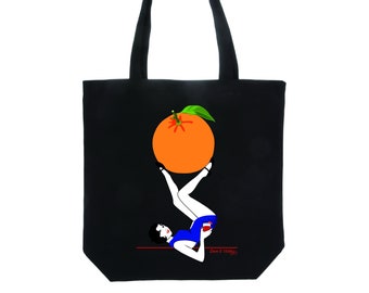 Negroni Cocktail Pin-up tote