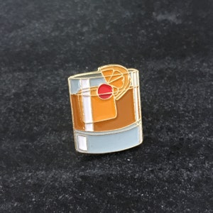 Old Fashioned Cocktail - Enamel Pin - Cocktail Gift