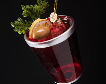 Handblown Glass Bloody Mary Christmas Ornament: Brunch Lover Gift
