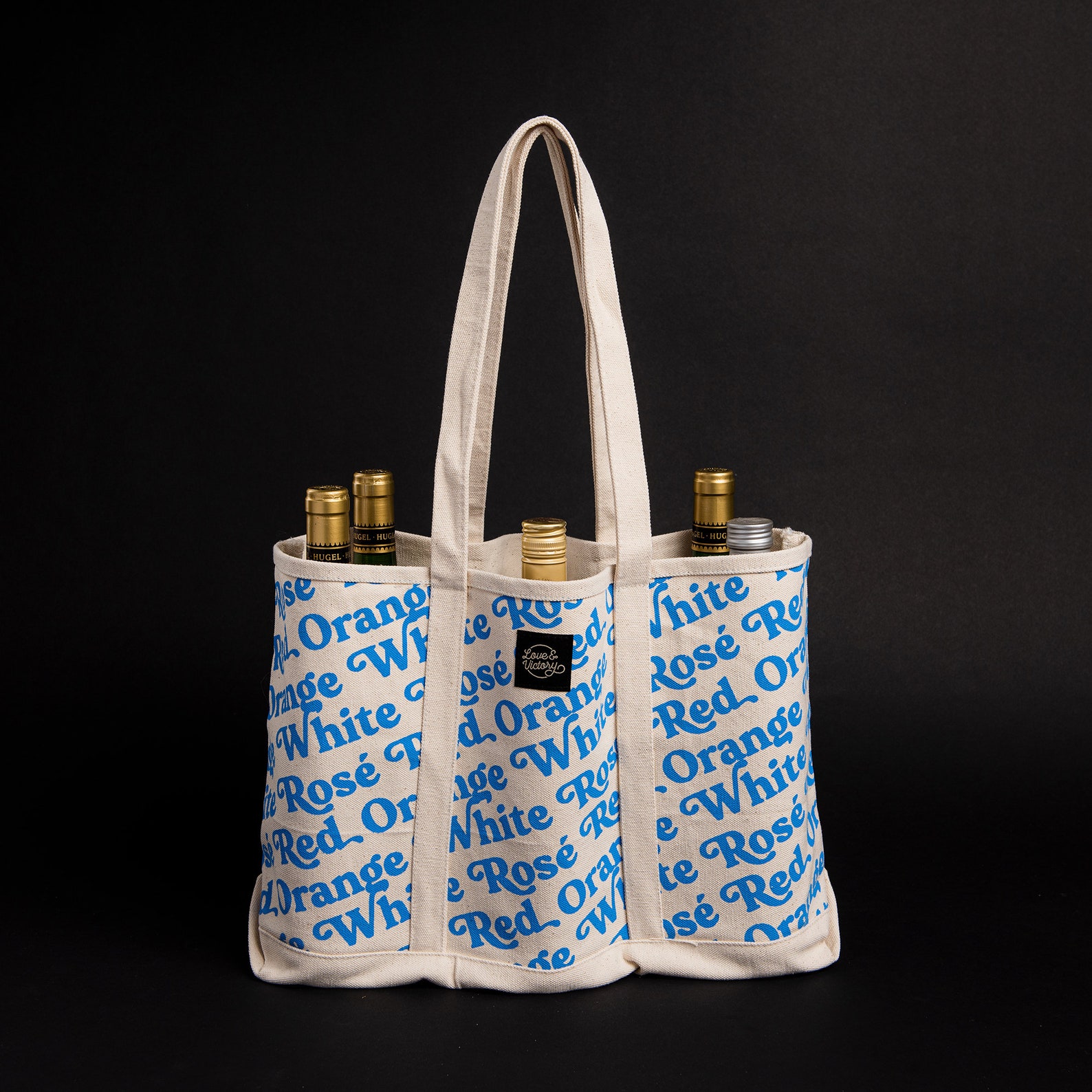 Image of wine bottle tote