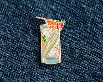 Pimm's Cup cocktail - emaille pin - cocktailcadeau