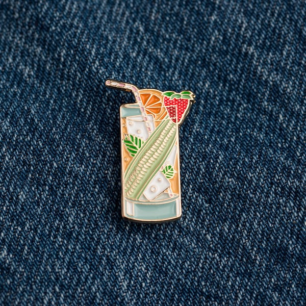 Cóctel de copa de Pimm - Pin de esmalte - Regalo de cóctel