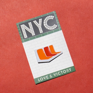 NYC Subway Seat Pin - Enamel Pin Gift - New York City
