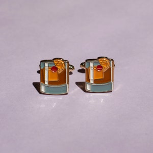 Old Fashioned Cocktail Cufflinks image 2